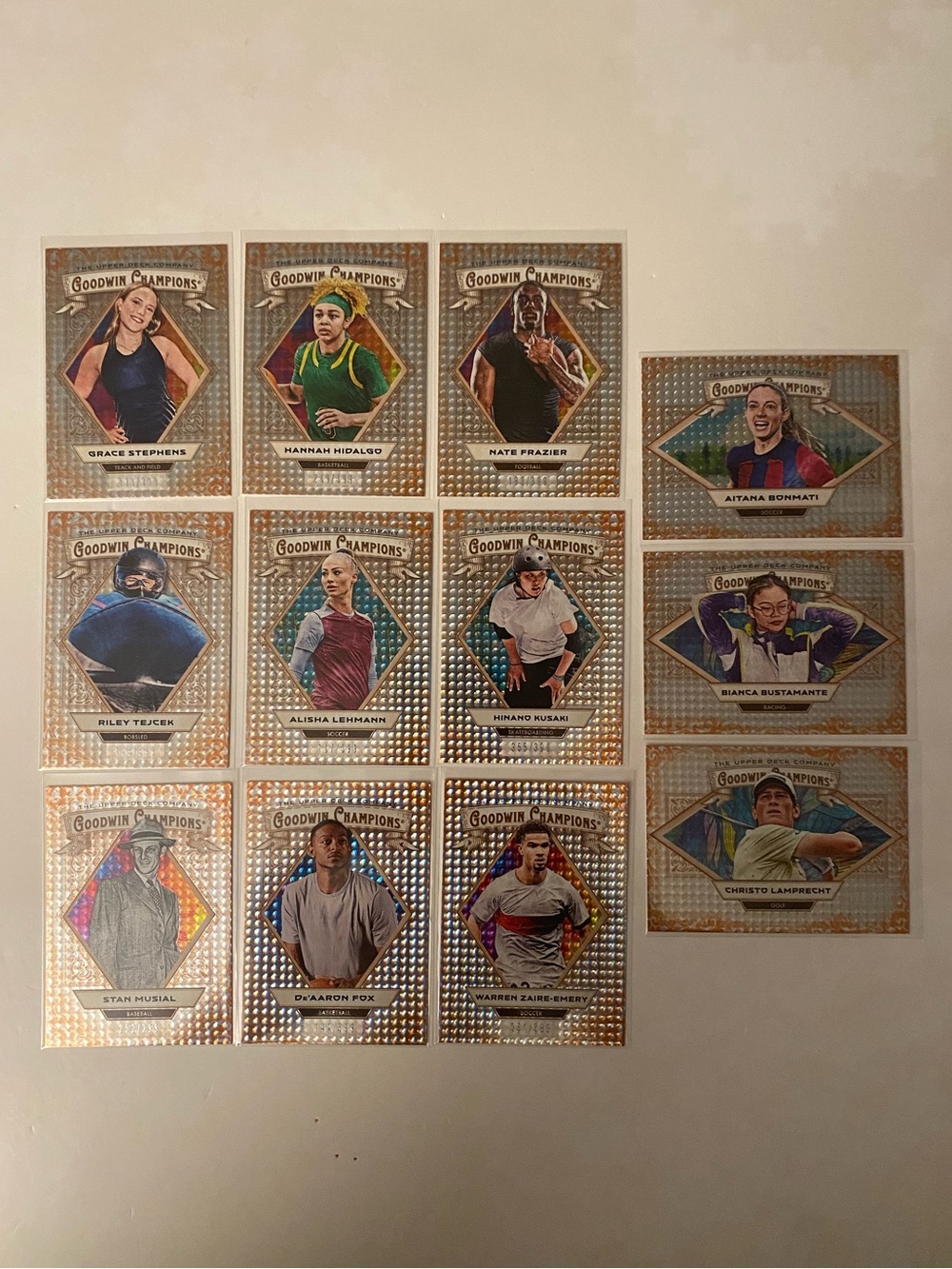 2025 Goodwin Champions Orange Dots /399 Lot (12 Cards)